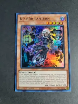 K9-66b Lantern JUSH-EN033 Super Rare Yugioh Justice Hunters - Image 1