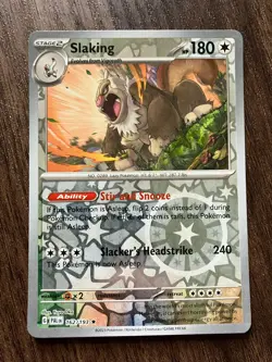 REVERSE HOLO Slaking 162/193 - 2023 Pokemon Paldea Evolved Rare Card - CLEAN NM - Image 1