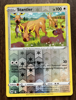 REVERSE HOLO Stantler 125/189 - 2022 Pokemon Astral Radiance Common Card - NM - Image 1