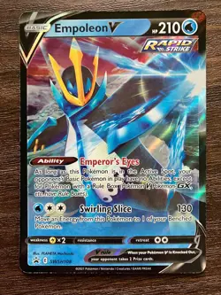 HOLO FULL ART Empoleon V SWSH108 - 2021 Pokemon Promo Card - CLEAN NM - Image 1