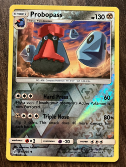 REVERSE HOLO Probopass 141/236 - 2019 Pokemon Cosmic Eclipse Uncommon Card NM - Image 1