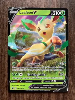 FULL ART HOLO Leafeon V SWSH194 - 2022 Pokemon Promo Card - CLEAN NM - Image 1