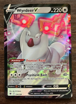 HOLO FULL ART Wyrdeer V 134/189 - 2022 Pokemon Astral Radiance Rare Card - NM - Image 1