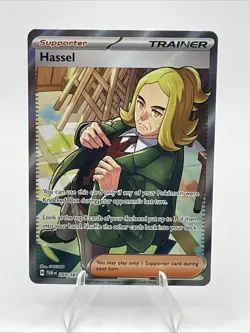 Hassel 205/167 Twilight Masquerade (TWM) MINT Full Art Ultra Rare Pokemon Card - Image 1