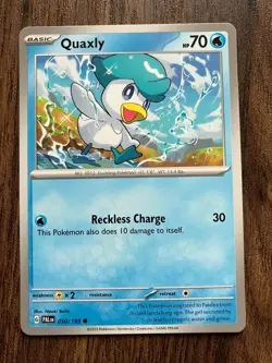 NM Quaxly 050/193 - 2023 Pokemon Paldea Evolved Common Card - Naoki Saito Art - Image 1