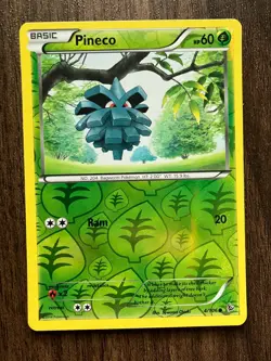 REVERSE HOLO Pineco 4/106 - 2014 Pokemon Flashfire Common Card - CLEAN NM - Image 1