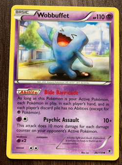 Wobbuffet 36/119 - 2014 Pokemon Phantom Forces Uncommon Card - CLEAN NM - Image 1