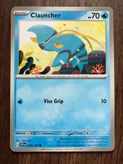 NM Clauncher 049/198 - 2023 Pokemon Scarlet & Violet Common Card - Miki Kudo Art - Image 1