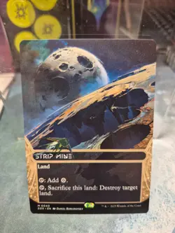 R 0040 Strip Mine Rare Stellar Sights Edge of Eternities MTG Card Borderless EOE - Image 1