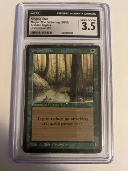 MTG English Magic Card CGC 3.5 SINGING TREE from Arabian Nights - Reserved List - Image 1