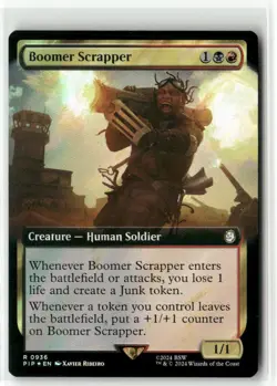 Boomer Scrapper Extended Art Surge FOIL - Fallout MTG NM - Image 1