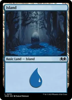 Island (0270) -Foil Near Mint MTG Wilds of Eldraine - Image 1