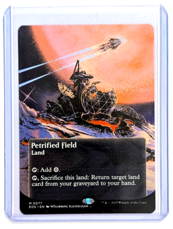 Petrified Field M 0077 Borderless REGULAR MTG Edge Of Eternities EOS EN NM/M - Image 3