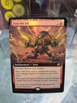 R 0337 Pain for All FOIL EXTENDED ART Rare Edge of Eternities MTG EOE Robot Card - Image 1