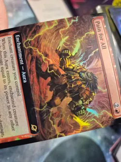 R 0337 Pain for All FOIL EXTENDED ART Rare Edge of Eternities MTG EOE Robot Card - Image 3