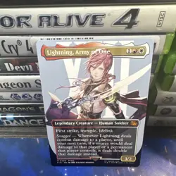 Lightning, Army of One 0400 - Borderless Regular - Final Fantasy - MTG - Image 2