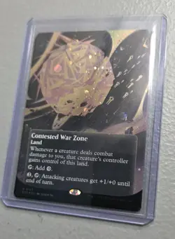 MTG Contested War Zone Borderless Galaxy Foil, Edge of Eternities , NM (0143) - Image 3