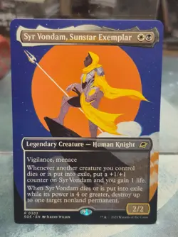 Syr Vondam, Sunstar Exemplar Triumphant BORDERLESS Edge of Eternities MTG Card - Image 1