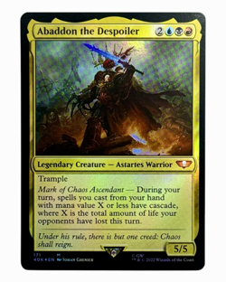 mtg magic Abaddon the Despoiler FOIL ENGLISH warhammer 40 000 - Image 1