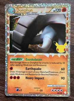 HOLO Donphan 107/123 - 2021 Pokemon Celebrations Rare Card - CLEAN NM - Image 1