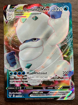 NM HOLO Galarian Darmanitan VMAX 037/185 - 2020 Pokemon Vivid Voltage Card - Image 1