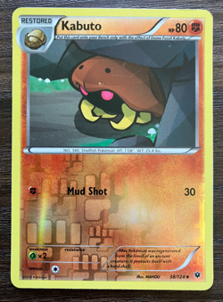 REVERSE HOLO Kabuto 38/124 - 2016 Pokemon Fates Collide Uncommon Card - Image 1