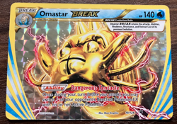 Omastar BREAK 19/124 - 2016 Pokemon Fates Collide Rare Card - CLEAN NM - Image 1
