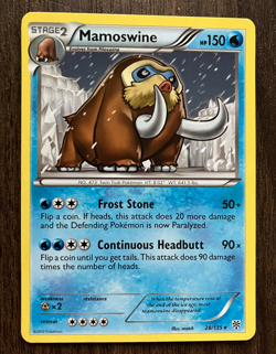 Mamoswine 28/135 - 2012 Pokemon Plasma Storm Rare Card - CLEAN NM - Image 1