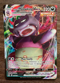 HOLO Galarian Slowking VMAX 100/198 - 2021 Pokemon Chilling Reign Rare Card NM - Image 1