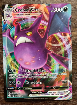 HOLO FULL ART Crobat VMAX 045/072 - 2021 Pokemon Shining Fates Rare Card - NM - Image 1