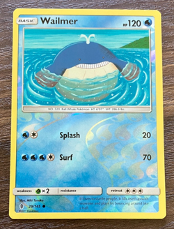 NM REVERSE HOLO Wailmer 29/145 - 2017 Pokemon Guardians Rising Common Card CLEAN - Image 1
