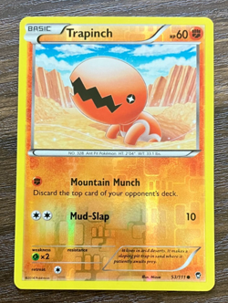REVERSE HOLO Trapinch 53/111 - 2014 Pokemon Furious Fists Common Card - CLEAN NM - Image 1