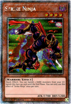 YuGiOh! Strike Ninja - RA03-EN131 - Platinum Secret Rare 1st Edition - NM/M - Image 1