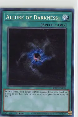YuGiOh Quarter Century Bonanza Allure of Darkness Secret Rare #RA03-EN055 - Image 1
