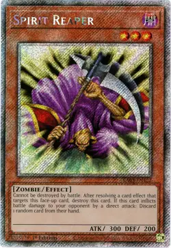 YuGiOh! Spirit Reaper - RA03-EN122 - Platinum Secret Rare 1st Edition - NM/M - Image 1