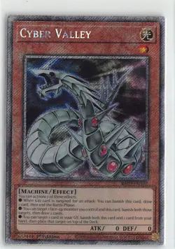 YuGiOh Quarter Century Bonanza Cyber Valley Platinum Secret Rare #RA03-EN192 - Image 1