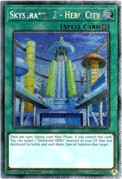 YuGiOh! Skyscraper 2 - Hero City RA03-EN175 Platinum Secret Rare 1st Edition NM - Image 1