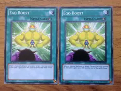 YuGiOh Card - 2 x Ego Boost PHSW-EN046 1st Edition. Free Postage - Image 1