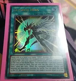 Favorite Hero Ultra Rare LED6-EN015 Unlimited Edition NM Yugioh - Image 1