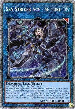 YuGiOh! Sky Striker Ace - Shizuku RA03-EN043 - Platinum Secret Rare 1st Edition - Image 1