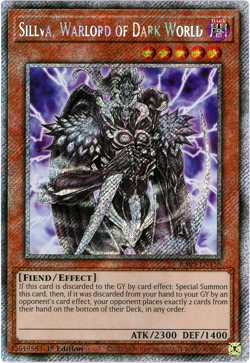 YuGiOh! Sillva, Warlord of Dark World RA03-EN158 Platinum Secret Rare 1st Editio - Image 1