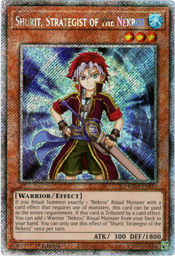 YuGiOh! Shurit, Strategist of the Nekroz RA03-EN259 Platinum Secret Rare 1st Edi - Image 1