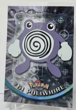 1999 Pokemon Topps Poliwhirl #61 TV Animation Holo Foil Card NM/M - Image 1