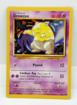 Drowzee 49/102 Base Set Unlimited Common Pokemon Card NM/Mint - Image 1