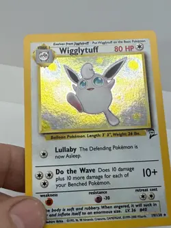 Wigglytuff 19/130 Base Set 2 Holo Swirl Rare Pokemon Card NM/Mint - Image 2