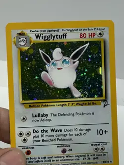 Wigglytuff 19/130 Base Set 2 Holo Swirl Rare Pokemon Card NM/Mint - Image 4
