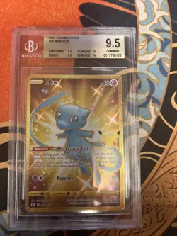 2021 Pokemon Celebrations Mew BCR Beckett Gem Mint 9.5 Card - Image 1
