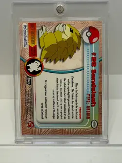 Sandslash Pokemon Card 1999 Topps TV Animation No.28 (ERROR) card - Image 3