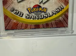 Sandslash Pokemon Card 1999 Topps TV Animation No.28 (ERROR) card - Image 5