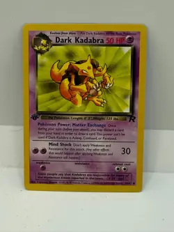 Dark Kadabra 39/82 1st Edition Team Rocket Uncommon Pokemon Card - Image 1
